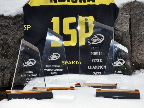 Boys Varsity Ski Team Trophies 2023